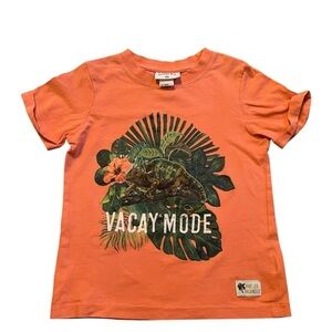 H&M|Kids H&M x Nathalie Lete S/S Graphic Short Shirt Vacay Mode' print- Size 2T